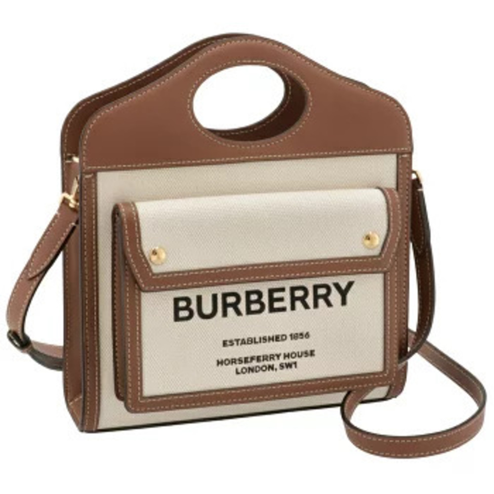 Burberry Shoulder Bag Pocket Brown